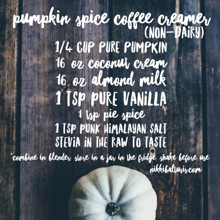 Pumpkin Spice Coffee Creamer (Non-dairy)