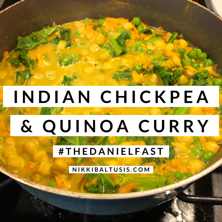 Indian Chickpea & Quinoa Curry – The Daniel Fast