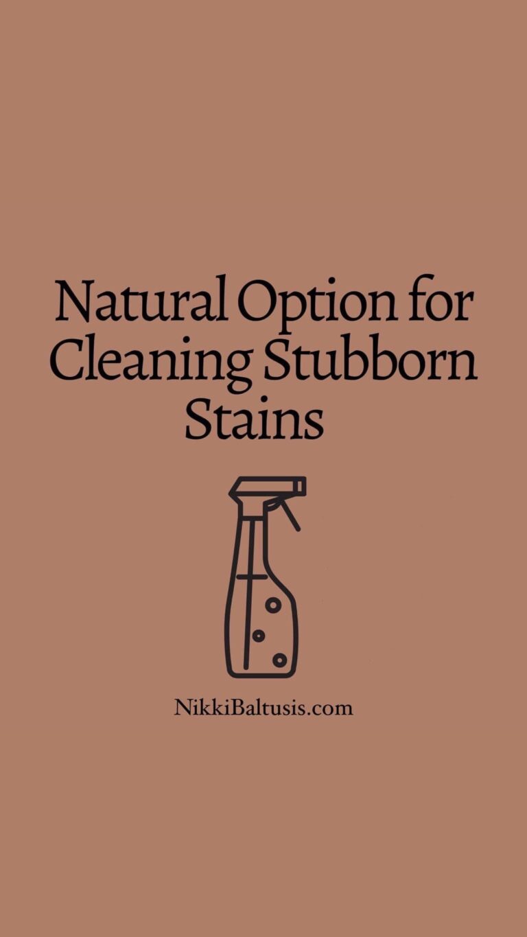 Natural Option for Cleaning Hard Stains