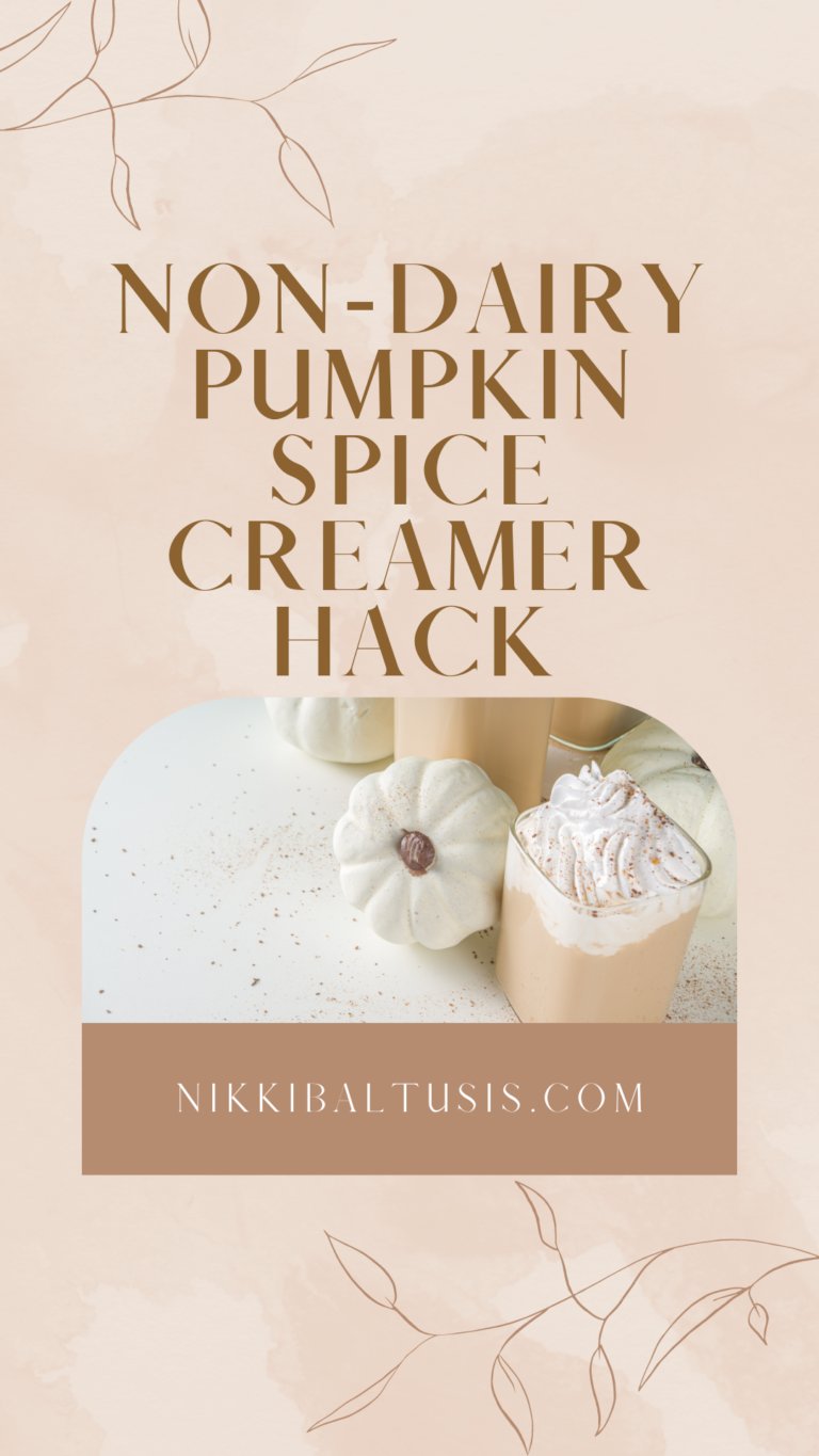 Non-Dairy Pumpkin Spice Creamer Hack