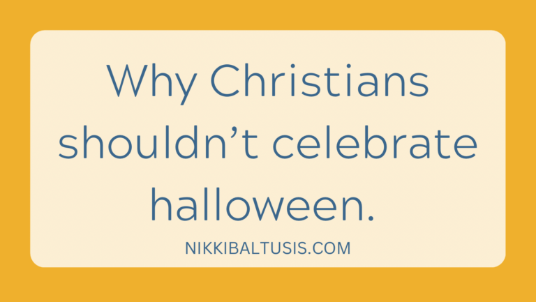 Why Christians Shouldn’t Celebrate Halloween
