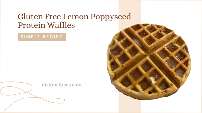 Gluten Free Lemon Poppyseed Protein Waffles